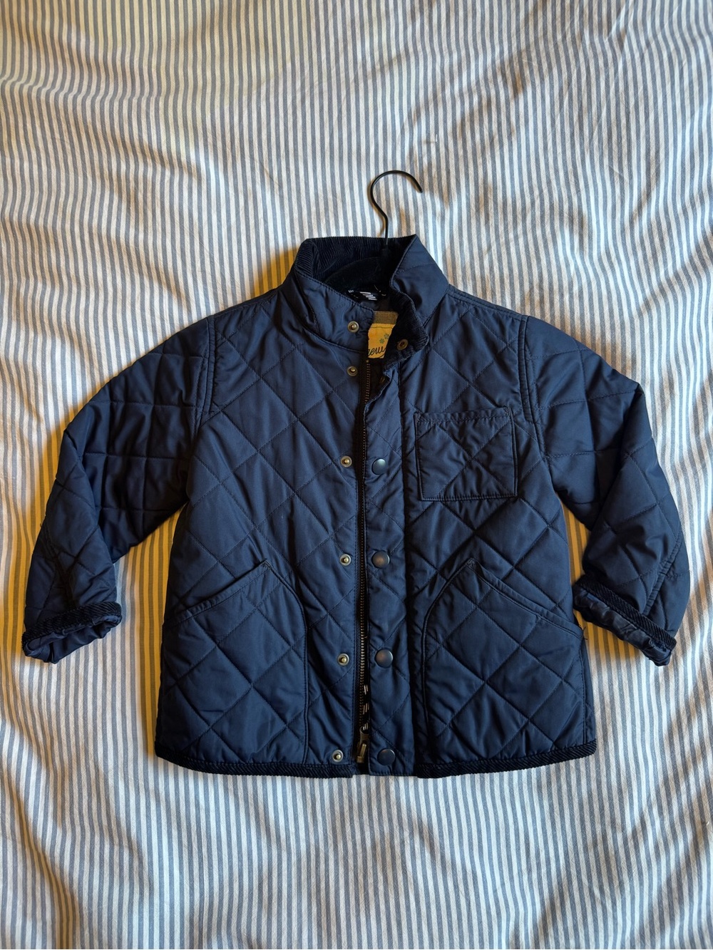 J. Crew Kids Navy Quilted Puffer Jacket